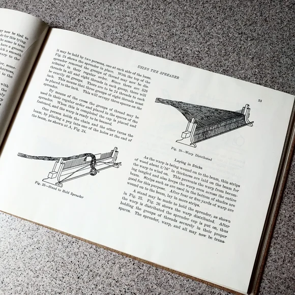 Vintage Foot Power Loom Weaving Book - Picture 4 of 8